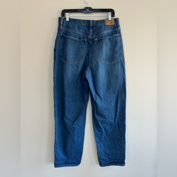 Madewell Baggy Straight Jeans, Dark Worn Indigo Wash, 30 - Picture 3 of 12